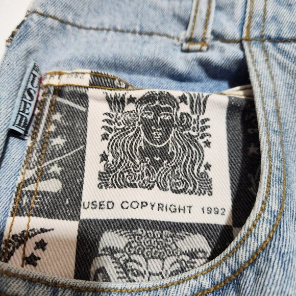 Vtg Get Used By Elie High Waisted Jeans-Size 29-Streetwear-Hip Hop-1992 - Picture 8 of 13